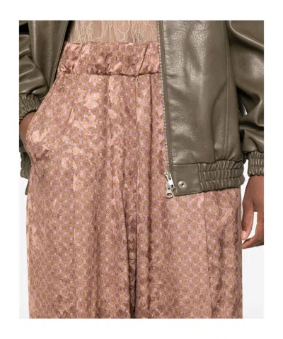 Dries Van Noten Women Pila Cotton Trousers In Brown