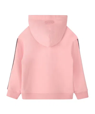 Lanvin Long-sleeved Hooded Sweatshirt In Pink