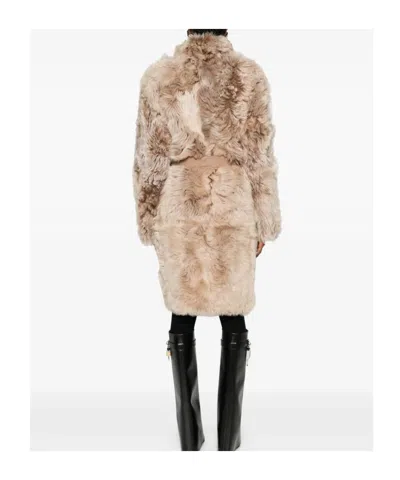 Yves Salomon Coats Brown In Brown