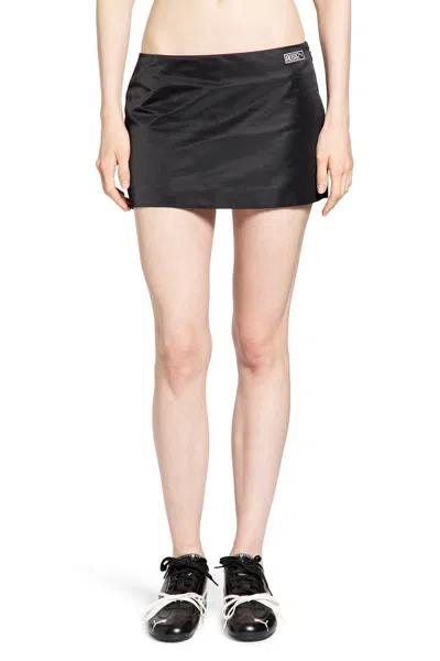 Puma X Rosé Micro Mini Skirt In Black