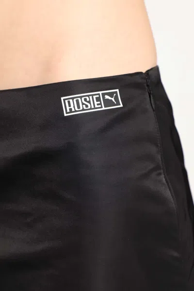 Puma X Rosé Micro Mini Skirt In Black