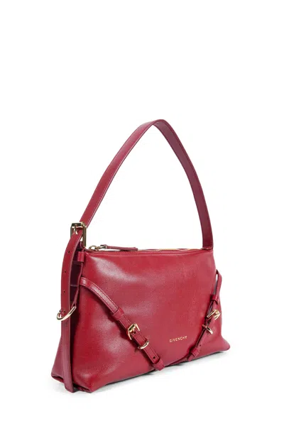Givenchy Mini Voyou Buckle-detail Leather Tote Bag In Red