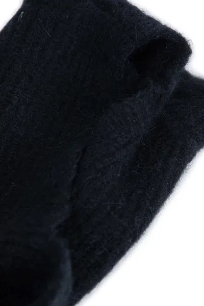 Coperni Knitted Horn Beanie In Black