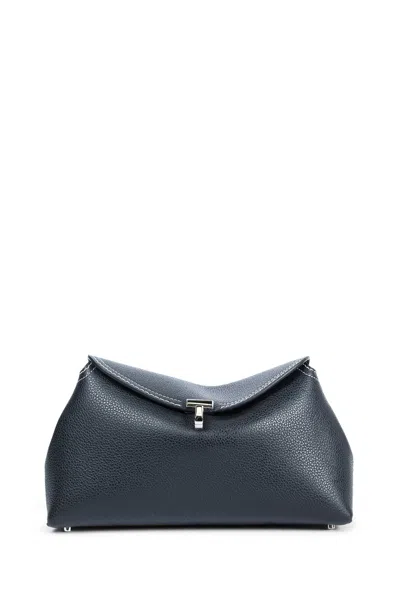 Totême T-lock Clutch In Blue