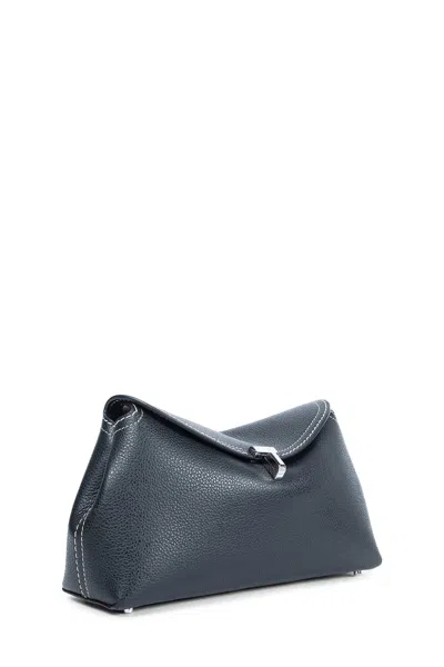 Totême T-lock Clutch In Blue