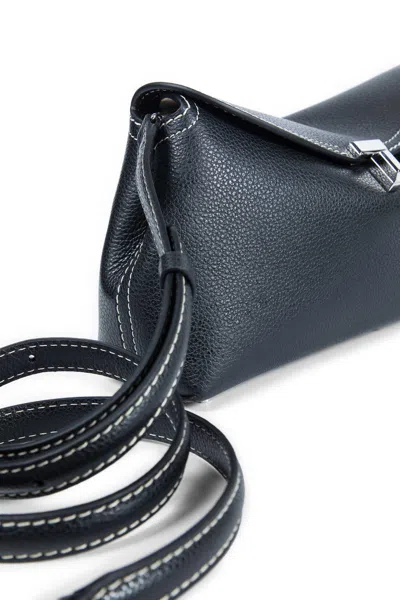 Totême T-lock Clutch In Blue