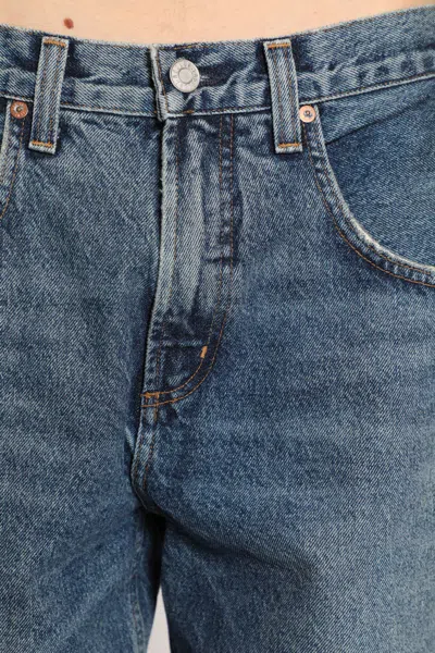 Agolde Fusion Baggy Denim Jeans In Black