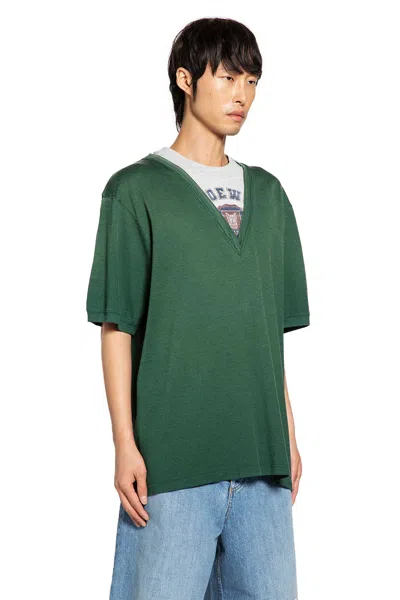 Loewe Loose Fit T-shirt In Cotton Blend In Green