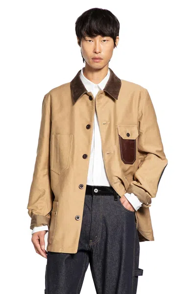 Junya Watanabe Asymmetric Chest Pocket Casual Jacket In Neutral