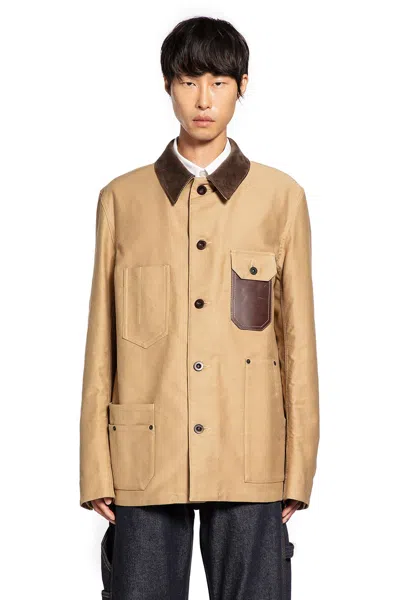 Junya Watanabe Asymmetric Chest Pocket Casual Jacket In Neutral