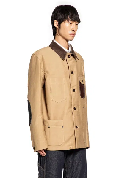 Junya Watanabe Asymmetric Chest Pocket Casual Jacket In Neutral
