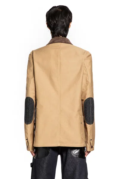 Junya Watanabe Asymmetric Chest Pocket Casual Jacket In Neutral