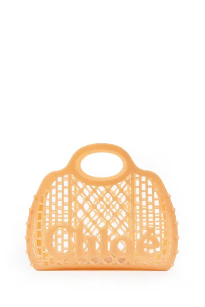Chloé Cage Leather-trimmed Studded Rubber Shoulder Bag
