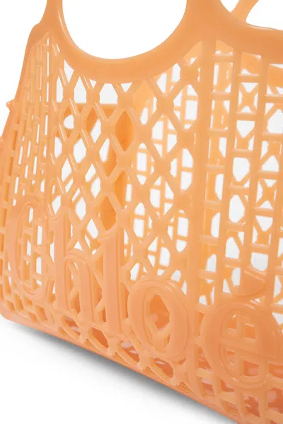 Chloé Cage Leather-trimmed Studded Rubber Shoulder Bag