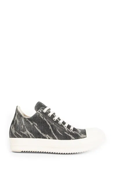 Rick Owens Drkshdw Low Sneaks In Cotton Canvas In Multi
