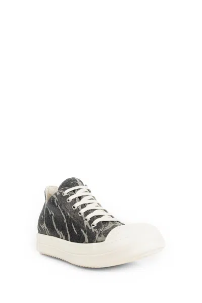 Rick Owens Drkshdw Low Sneaks In Cotton Canvas In Multi