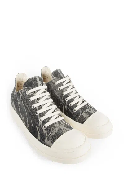 Rick Owens Drkshdw Low Sneaks In Cotton Canvas In Multi
