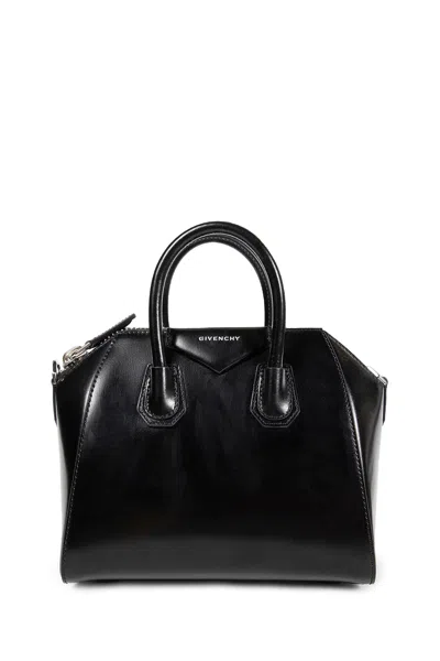 Givenchy Women Box Leather Antigona Mini Handbag In Black