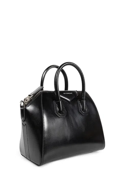 Givenchy Women Box Leather Antigona Mini Handbag In Black