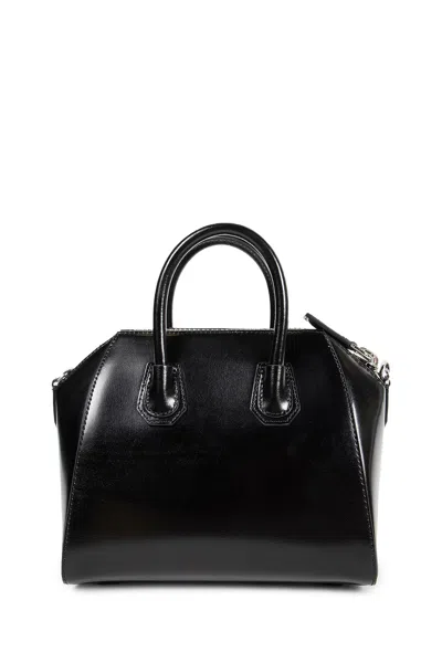 Givenchy Women Box Leather Antigona Mini Handbag In Black
