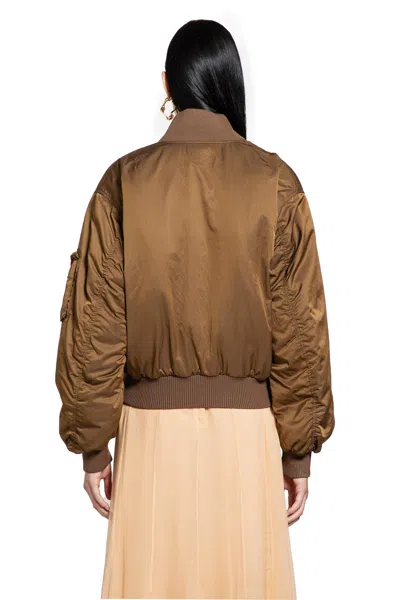 Chloé Zip-up Cropped Bomber Jacket In Multi