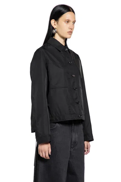 Loewe Workwear Jacket In Cupro Blend In Black
