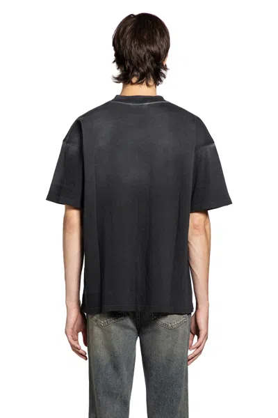 Represent Legacy Crest Cotton T-shirt With Distressed Effect In Black