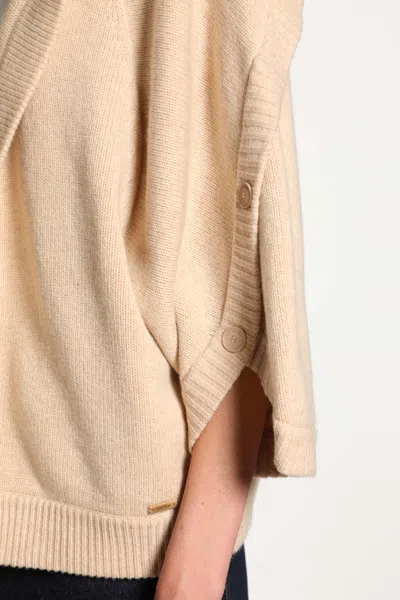 Max Mara Hooded Cardigan In Neutral