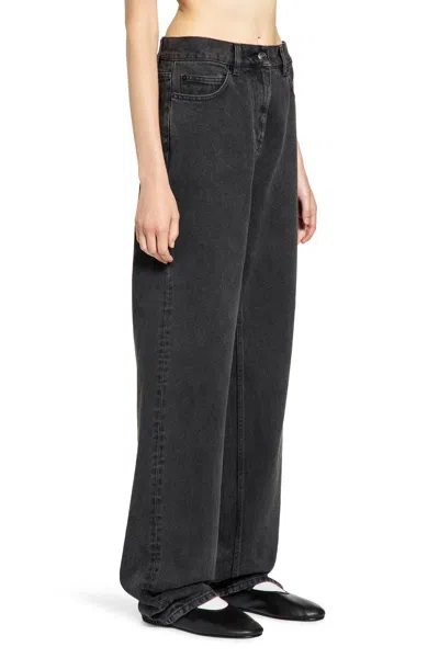 The Row Five-pocket Denim Trousers Featuring Belt Loops In Black