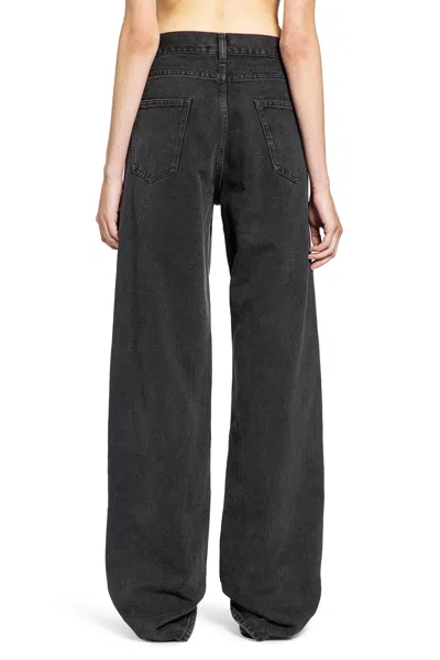 The Row Five-pocket Denim Trousers Featuring Belt Loops In Black