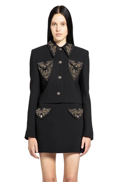 Versace Blazer Informal In Crepe Di Lana Light Weight In Multi