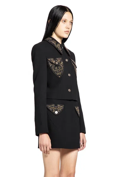 Versace Blazer Informal In Crepe Di Lana Light Weight In Multi