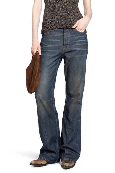 Our Legacy Moto Cut Jeans In Blue