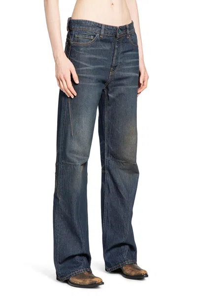 Our Legacy Moto Cut Jeans In Blue
