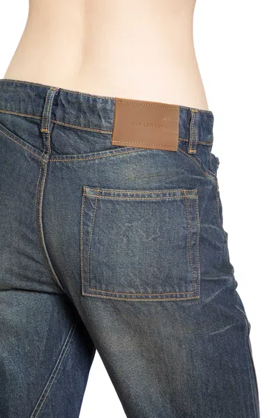 Our Legacy Moto Cut Jeans In Blue