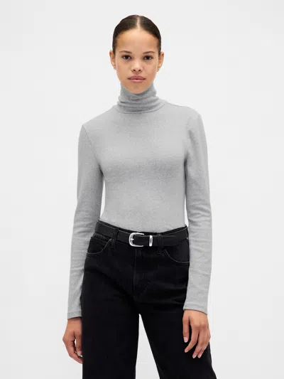 Gap Modern Rib Turtleneck In Gray