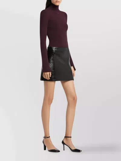 Courrèges Courregès One Minute Mini-skirt In Black