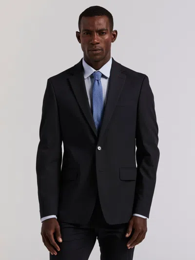 Perry Ellis Men's Slim Fit Double Breasted Tech Solid Suit Jacket In Black