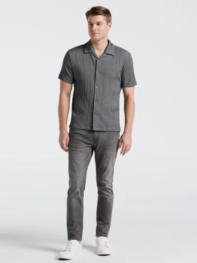 Perry Ellis Men's Ribbed Stripe Shirt In Gray