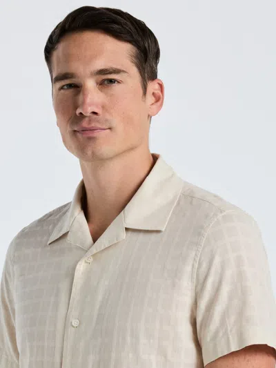 Perry Ellis Men's Cotton Dobby Plaid Shirt In Multi