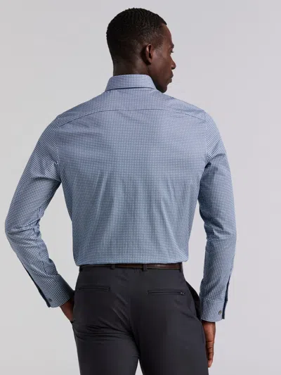 Perry Ellis Men's Tile Geo Print Cotton Shirt In Blue