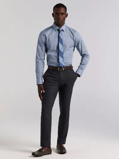 Perry Ellis Men's Tile Geo Print Cotton Shirt In Blue