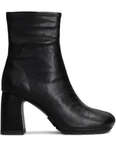 Ash Ankle Boots With Mid-height Block Heel In Black