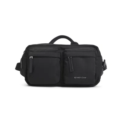 Givenchy Multi-pocket Top-handle Belt Bag In Black