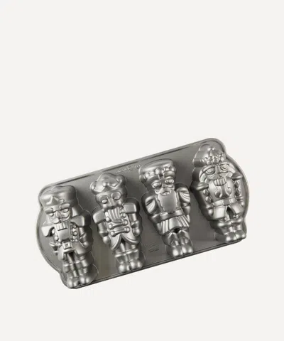 Nordic Ware Nutcracker Sweets Cakelet Pan In Silver