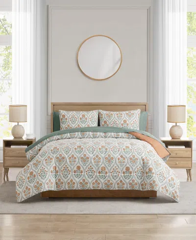 Mytex Hazel 8-piece Reversible Comforter Sets In Brown