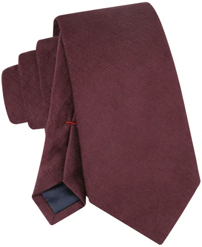 Tommy Hilfiger Men's Howard Textured Tie In Burgundy