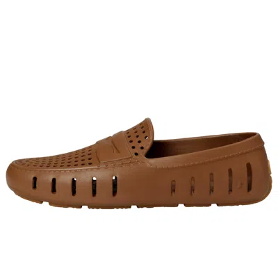 Floafers Country Club Driver 2.0 Chesnut Hill / Gum 25-ss-cc4-chsnt Men's In Brown