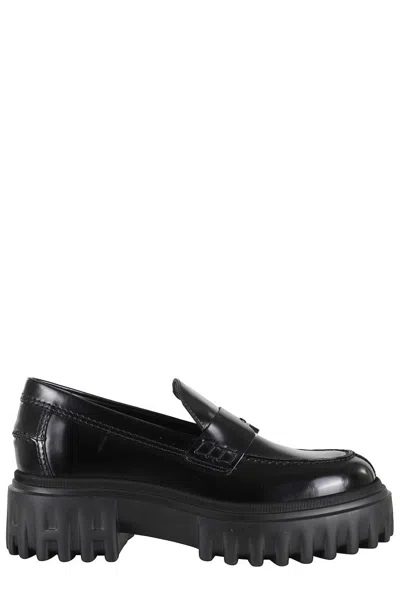 Hogan H700 Moccasin In Black