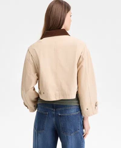 Lucky Brand Women's Cropped Utility Jacket In Neutral